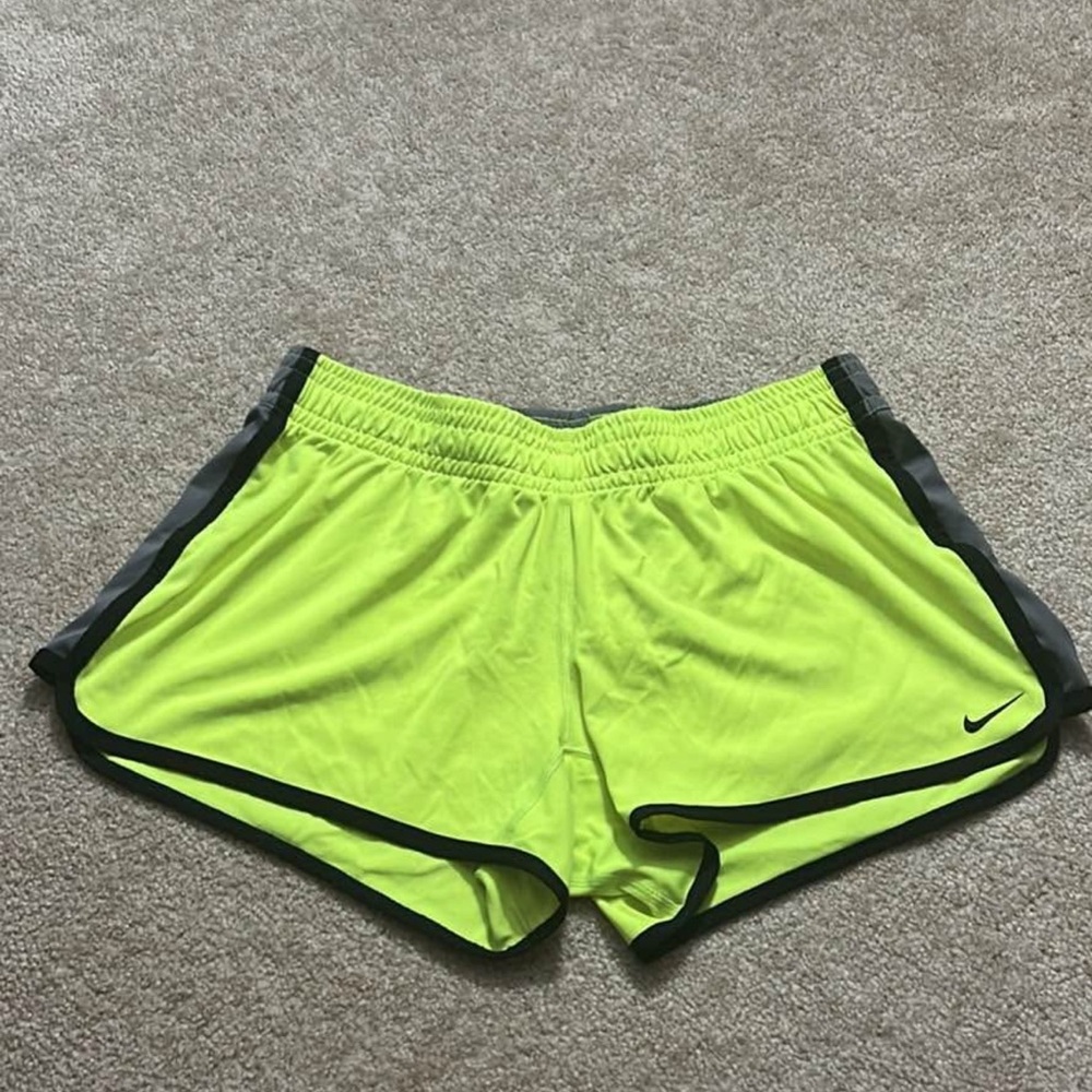 Nike Women's Bright Yellow Athletic Shorts
